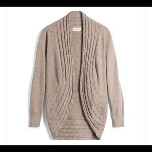 Dreamers- Bartone light brown cocoon cardigan